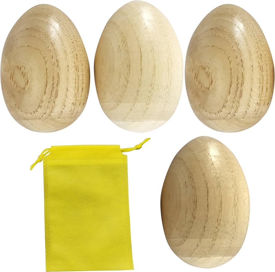 Amazon.co.jp: Felimoa エッグシェイカー マラカス たまご型 楽器 椿製