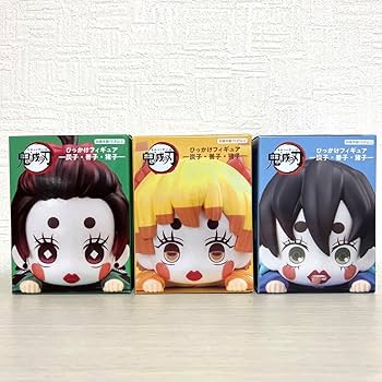 Amazon.co.jp: 鬼滅 ひっかけフィギュア 炭子 善子 猪子 3種セット