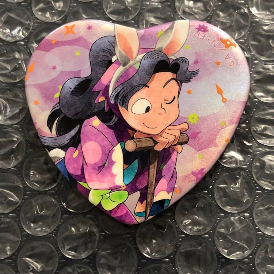 忍たま乱太郎 忍たま 中在家長次 ハート缶バッチ 壱 ナンジャタウン 忍