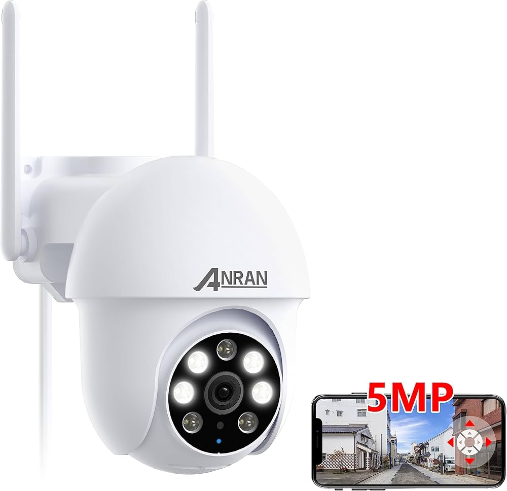 Amazon.co.jp: 【500万超高画素・24時間常時録画】ANRAN 防犯カメラ