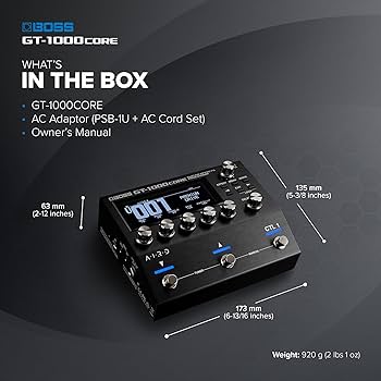 Amazon.com: BOSS GT-1000CORE Guitar Effects Processor in a Compact