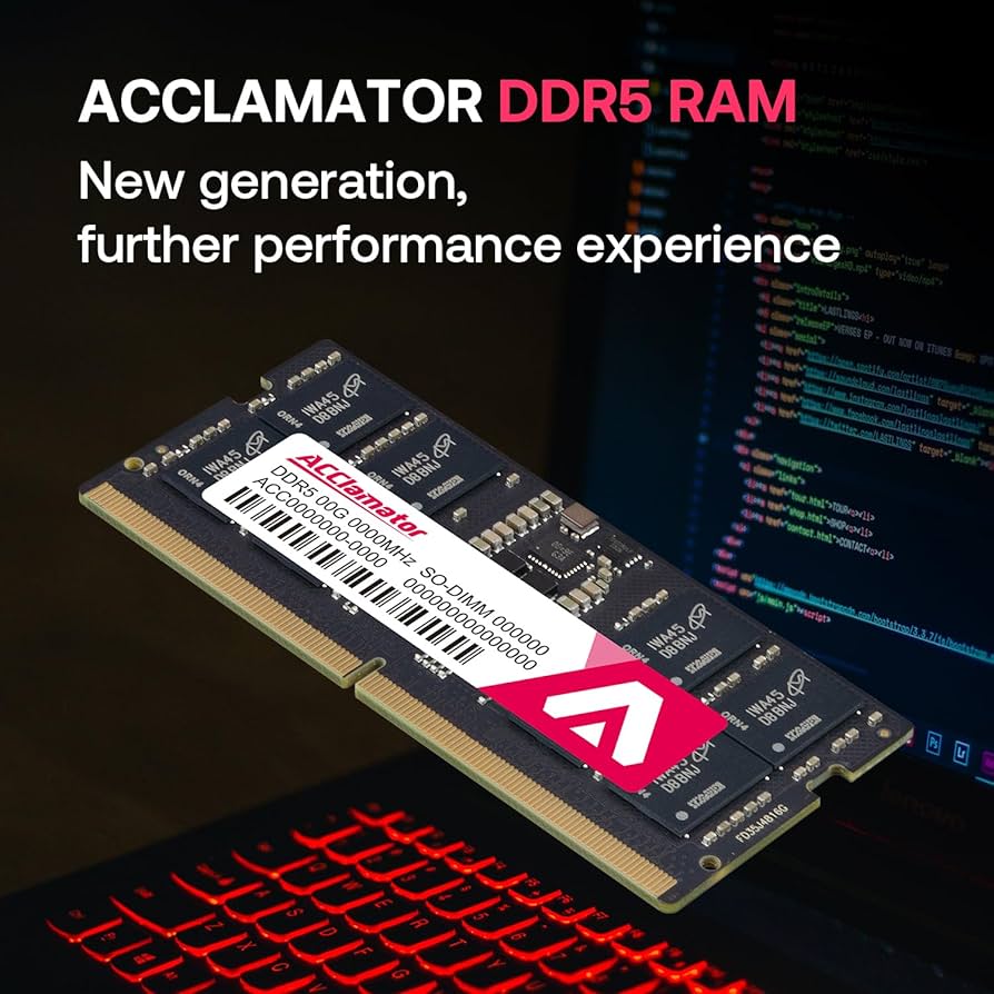 Amazon.co.jp: DDR5 32GB (16GBx2) 4800MHz ノートPC用メモリ (PC5