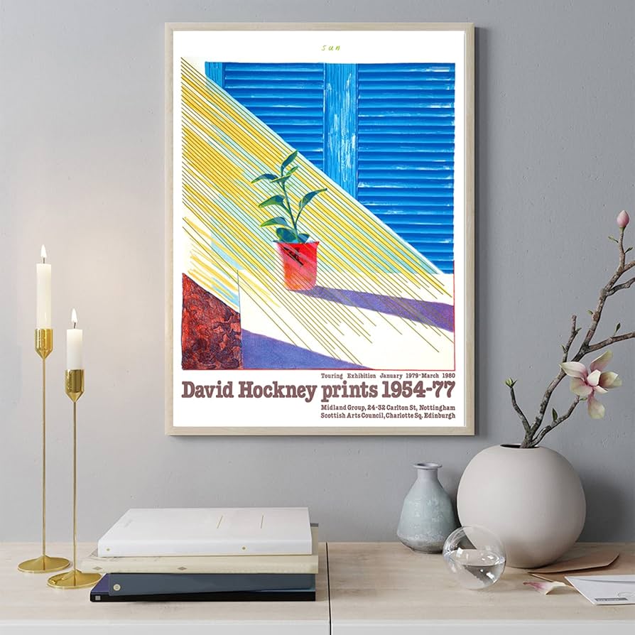 専用出品【額付50cm×50cmポスター】デイヴィッド・ホックニー 「両親