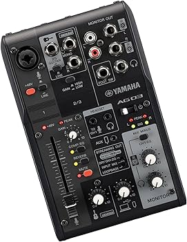 Amazon.com: Yamaha AG03MK2 Black 6-Channel Live Streaming Loopback