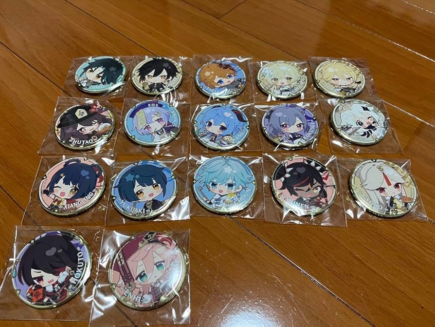 原神 スイパラコラボ缶バッジ 璃月コンプセット 原神 スイパラ