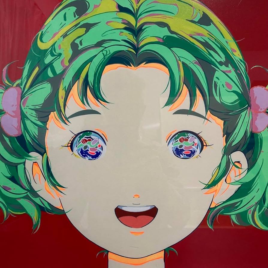 真作 愛☆まどんな 額装済みシルクスクリーン「チカゲ」 版画 EDサイン入り