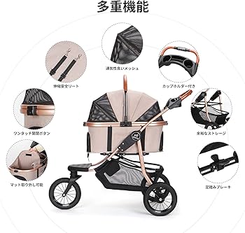 Amazon.co.jp: SKISOPGO ペットバギー 3輪タイプ ペットカート 分離型