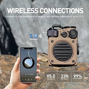 Amazon.com: Muzen Portable Bluetooth Speaker, Wild Mini Rugged
