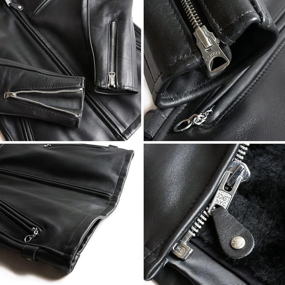 Amazon.co.jp: [ショット] SCHOTT 643 襟付きシングルライダース