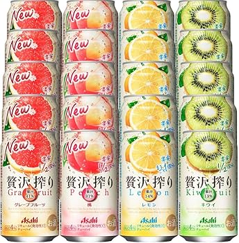 Amazon.co.jp: 【Amazon.co.jp限定】アサヒ贅沢搾り4種飲み比べ
