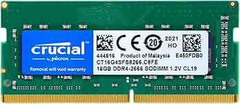 Crucial 16GB DDR4 SDRAM Memory Module - for Notebook - 16 GB