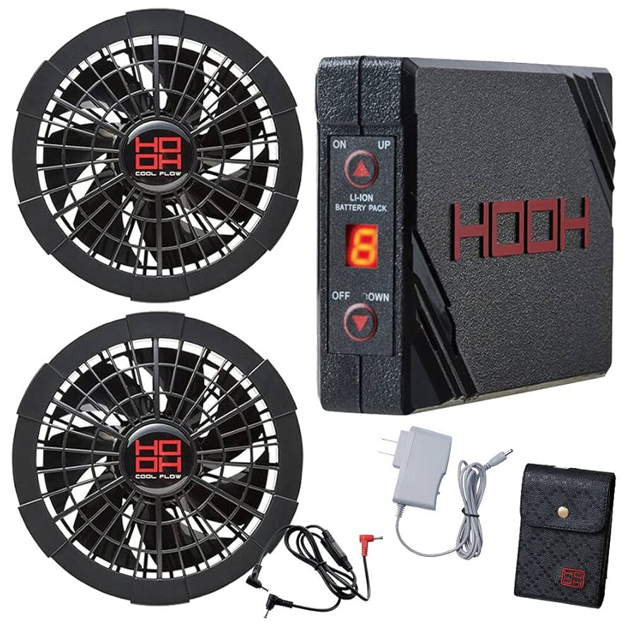 HOOH 13v と10vバッテリーファン HOOH 13v と10vバッテリーファン