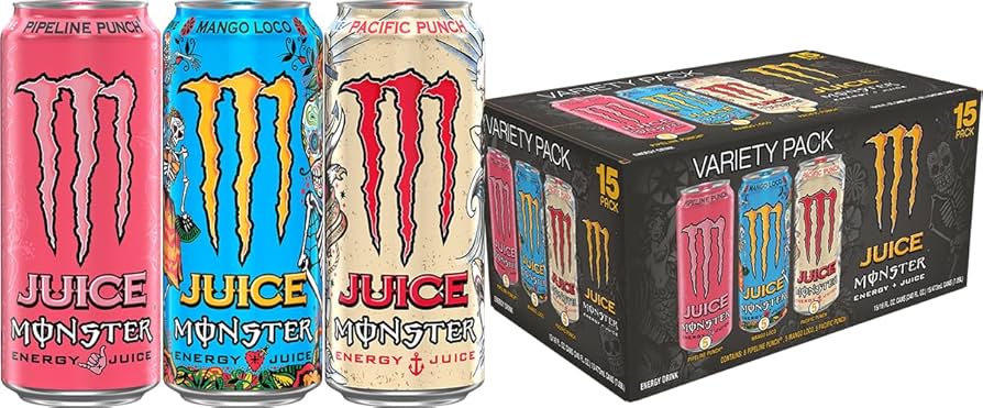 Amazon.com : Monster Energy Juice Monster Variety Pack, PPMLPP