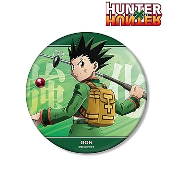 HUNTER×HUNTER J-WORLD ビッグ缶バッジ ゴン キルア