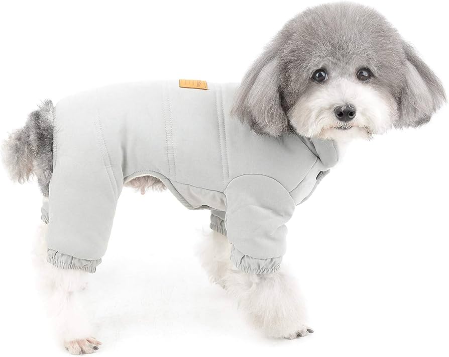 Amazon | ZUNEA 犬服 ダウン コート 冬 小型犬 つなぎ ロンパース