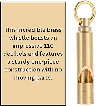 Amazon.com : FUTURESTEPS Brass Whistles 4 Pack, Emergency Survival