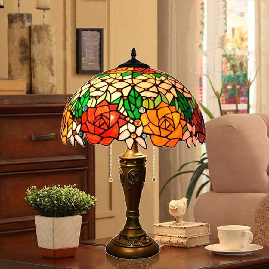 Amazon.co.jp : 16インチティファニースタイルのテーブルランプ