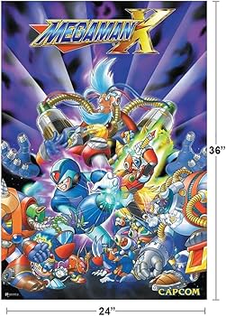 Amazon.co.jp: ロックマンXカバーボックスアートビデオゲームビデオ