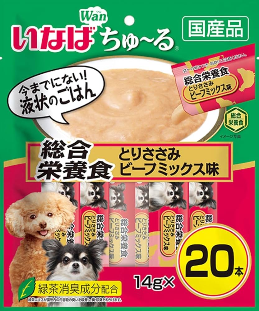 Amazon.co.jp: いなば ちゅ~る 総合栄養食 とりささみ ビーフミックス