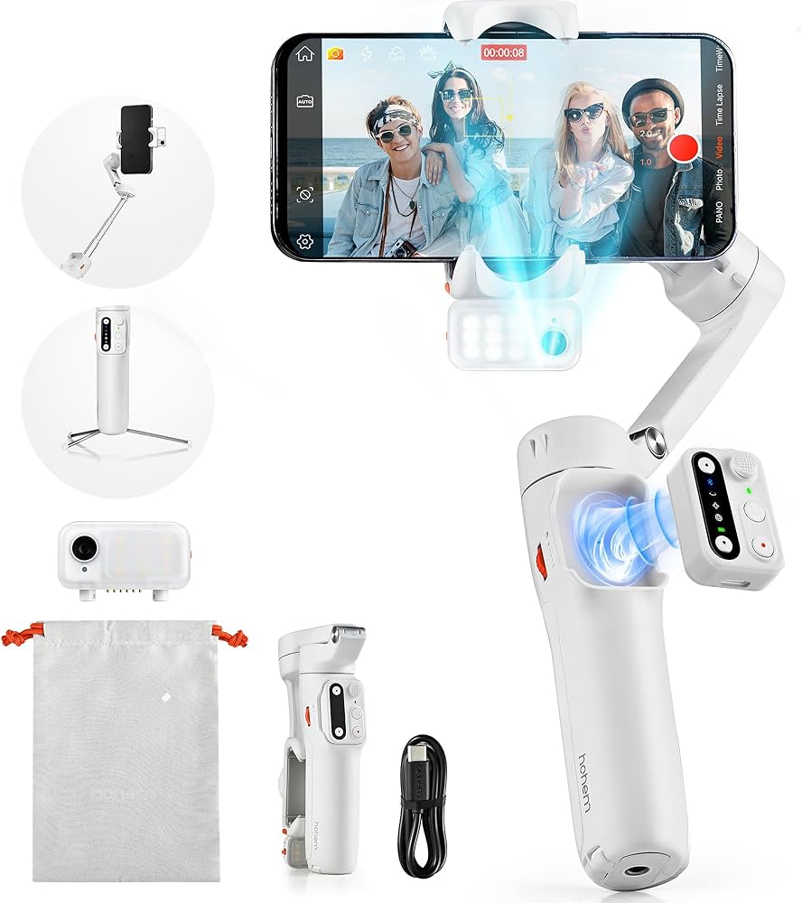 Amazon.com: hohem iSteady V3 Gimbal Stabilizer for iPhone, Phone