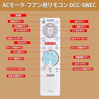 Amazon.co.jp: シーリングファンリモコン for Doshisha ドウシシャ