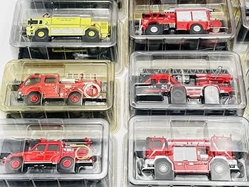 Amazon | 週刊 世界の消防車 各種 22台 ミニカー 当時物 現状品 希少品