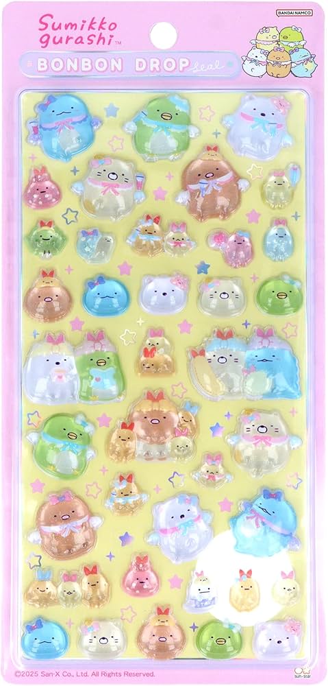 Amazon | サンスター文具 すみっコぐらし グッズ シール ボンボン