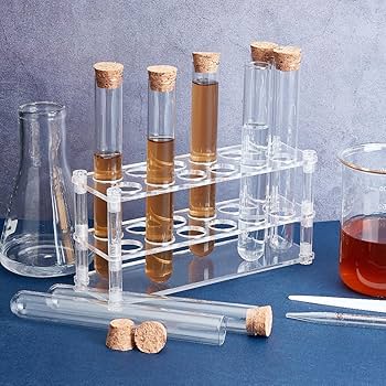 Amazon.co.jp: OLYCRAFT 12穴 アクリル試験管ラック 2x15cm(25ml