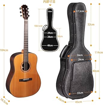 Amazon.co.jp: CAHAYA セミ ギターハードケース アコギ