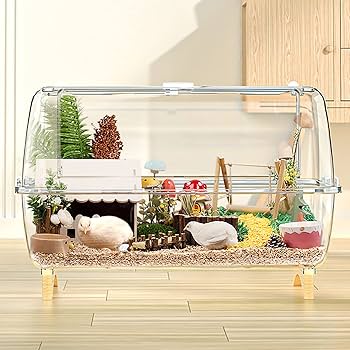 Amazon | BUCATSTATE ハムスターケージ 650 【木脚マット付き】 全面