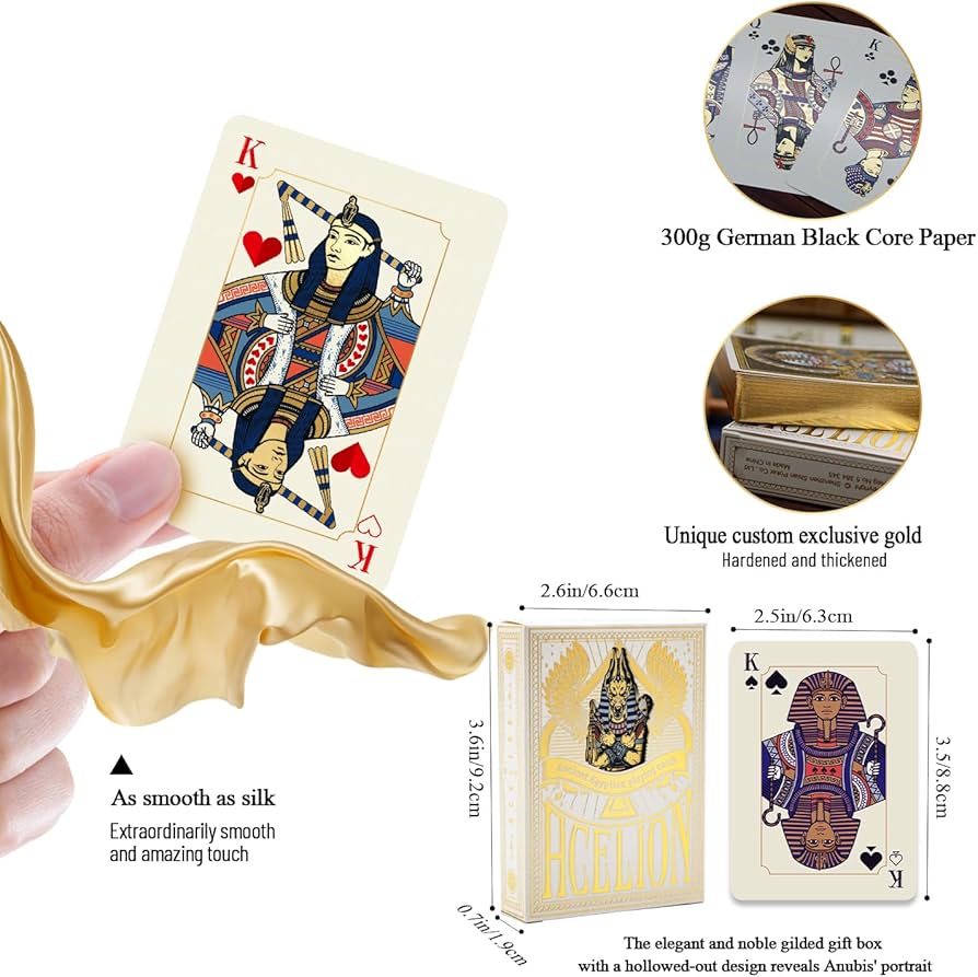 Amazon.co.jp: WJPC ゴールドコールドホイルゴールデンエッジトランプ