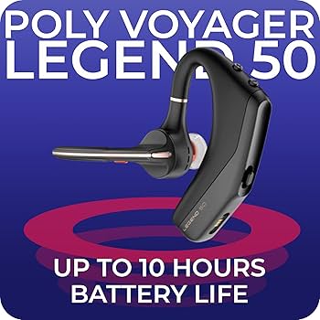 Amazon.com: Poly Voyager Legend 50 UC Bluetooth Headset, Charging
