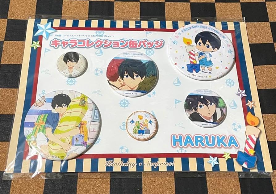 七瀬遙 キャラコレクション缶バッジ