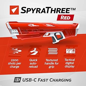 Amazon | スパイラ(Spyra) 電動ウォーターガン 水鉄砲 SpyraThree 単発