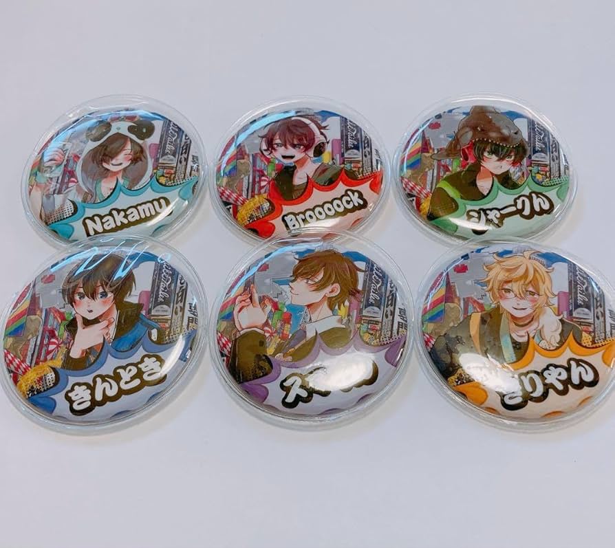 ワイテルズ きりやん 缶バッジ タワばら 極楽湯 展示会 ワイテルズ