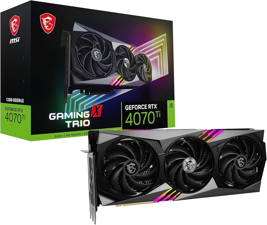 MSI Gaming GeForce RTX 4070 Ti 12GB GDRR6X 192-Bit HDMI/DP Nvlink