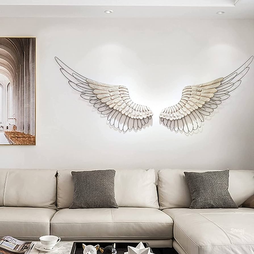 Amazon.com: Metal Angel Wings Wall Decor, Large Angel Wings Wall