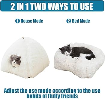 Amazon.co.jp: 猫 ハウス 猫ハウス 頑丈 暖かい 2in1 猫用ベッド 猫