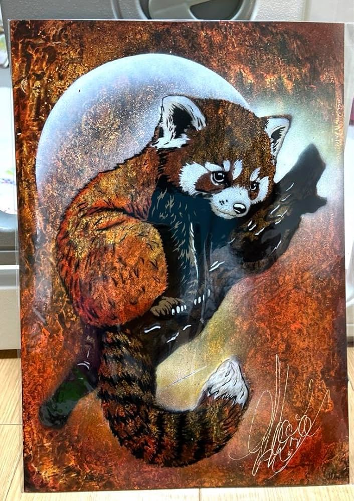 スプレーアートエデン 原画 B4サイズ 柴犬 スプレーアートエデン