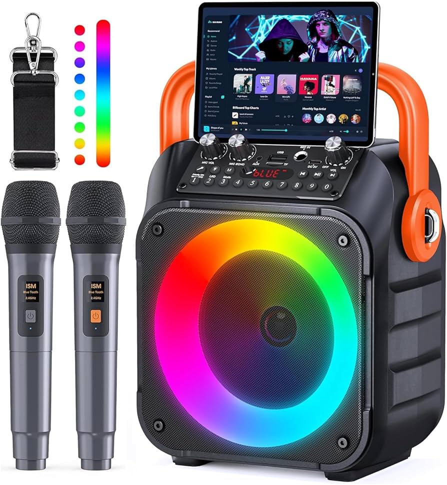 スピーカーセット 拡声器 ワイヤレスマイク2本 Bluetooth 5.0対応