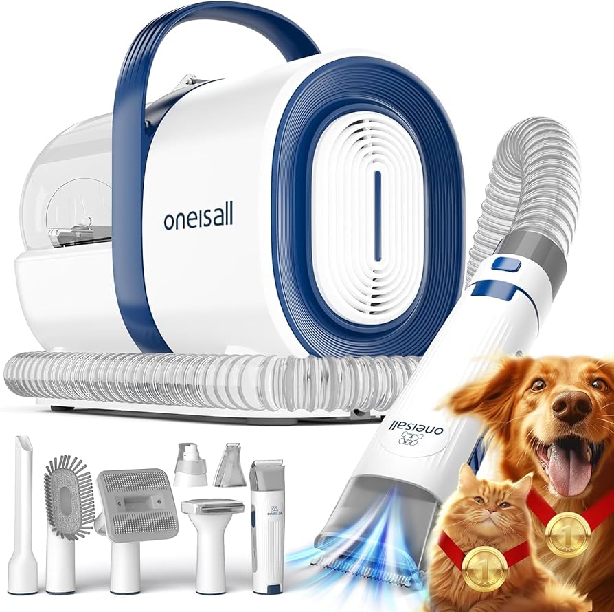 Amazon.co.jp: 【ブラシと掃除機一体型】Oneisall 犬 バリカン 吸引式