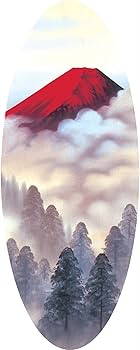 Amazon | 田中芳園 掛軸 「赤富士山水」 | 仏間・神道用掛軸・表装 通販