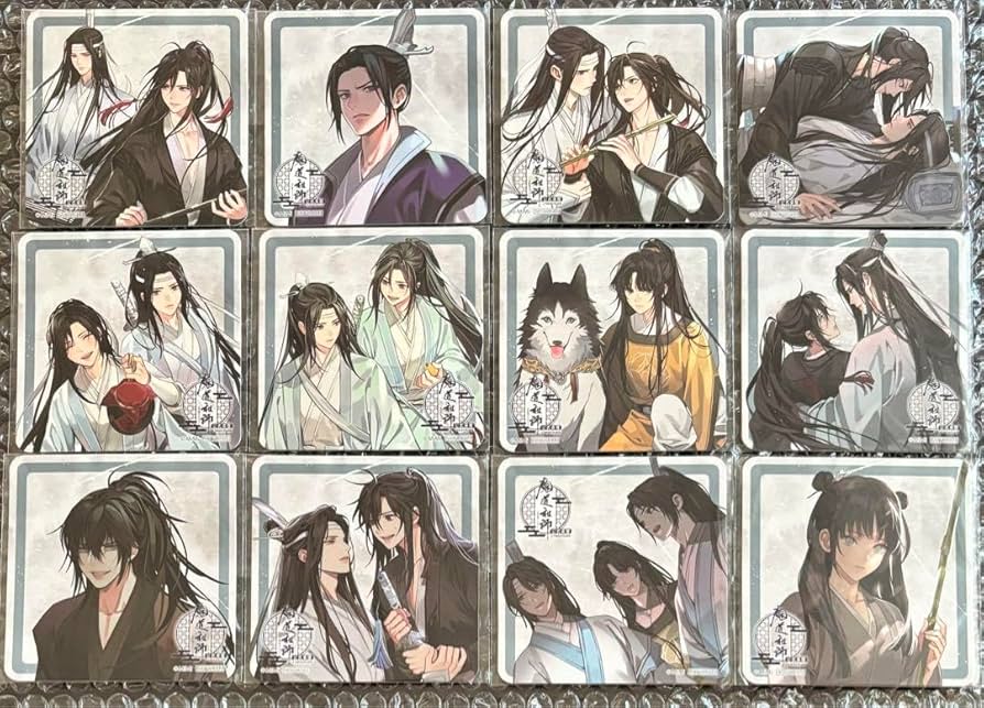 ① 魔道祖師 2023 THEキャラカフェ 特典 コースター 8枚セット ① 魔道