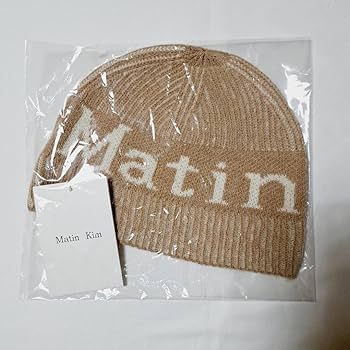 Amazon.co.jp: Matin kim マーティンキム ビーニー ニット帽 ベージュ