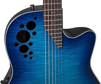 Amazon.com: Ovation CE44P-BLFL-G Celebrity Elite Plus Blue Flamed