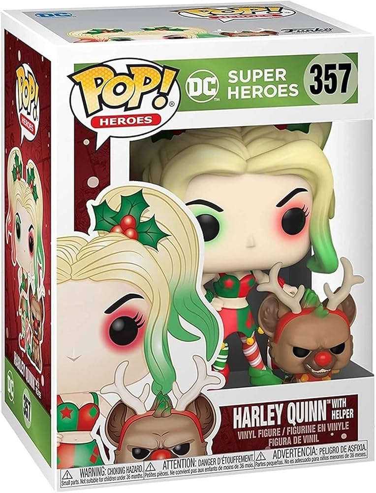 Amazon.com: Funko POP DC Holiday - Harley Quinn with Hyena Helper