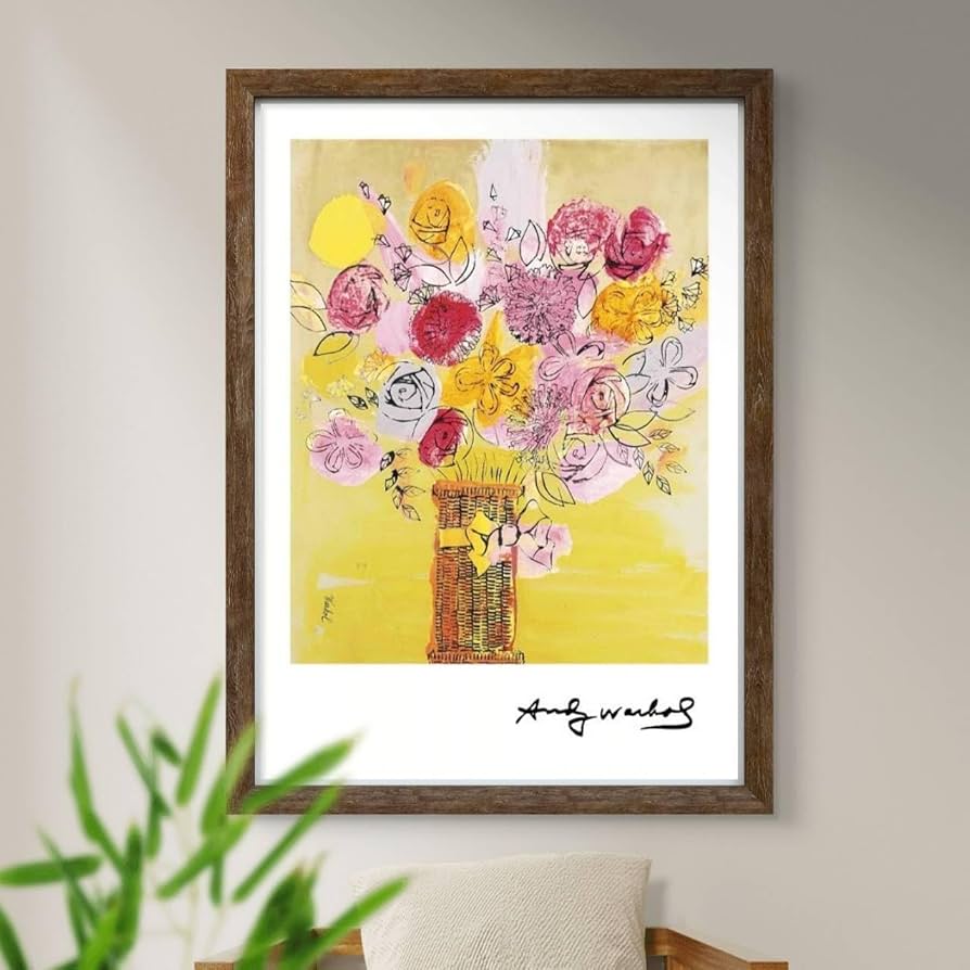 Amazon.co.jp: アンディウォーホル 黄色いお花の絵 各種サイズ