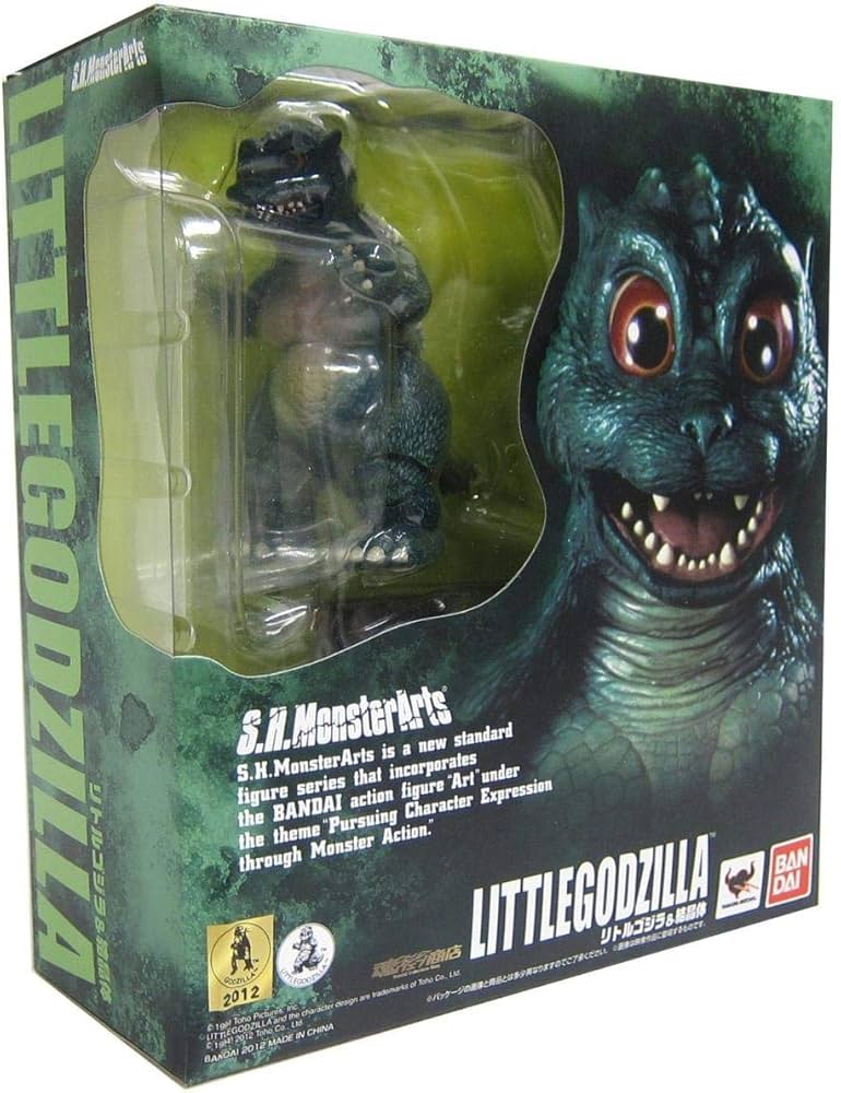 Amazon.co.jp: バンダイ(BANDAI) S.H.MonsterArts リトルゴジラ＆結晶