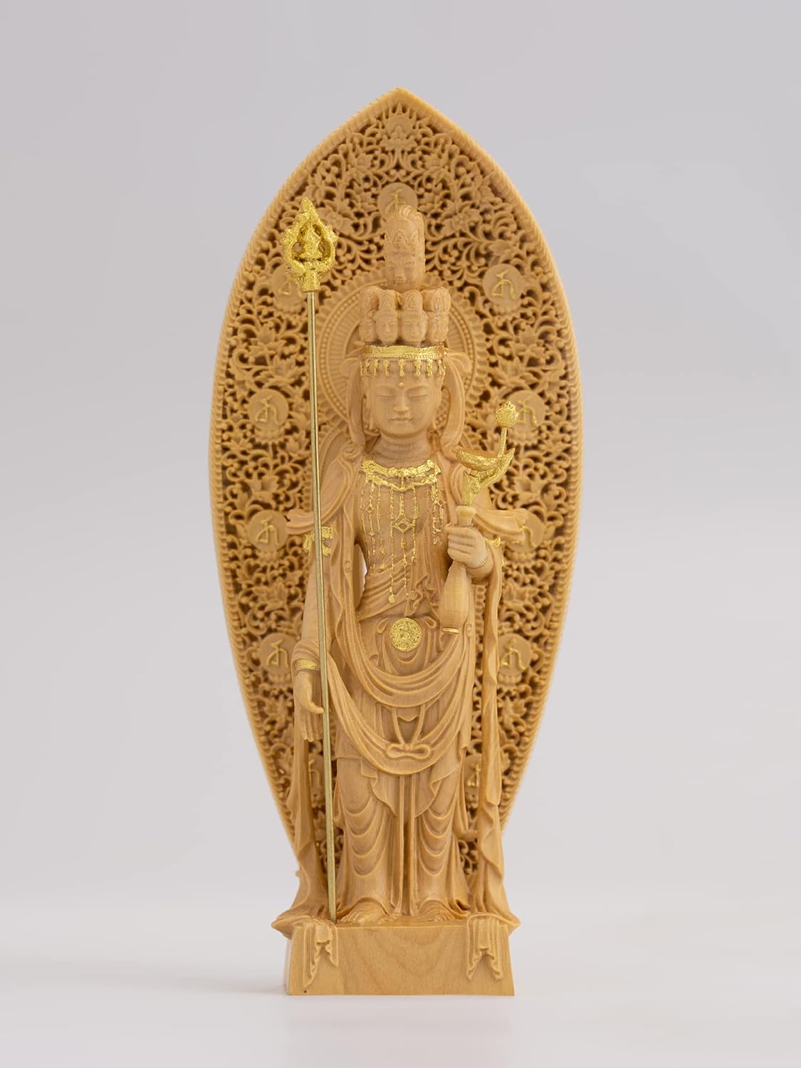 千手観音 葉氏彫刻金泥使用 しょう さま