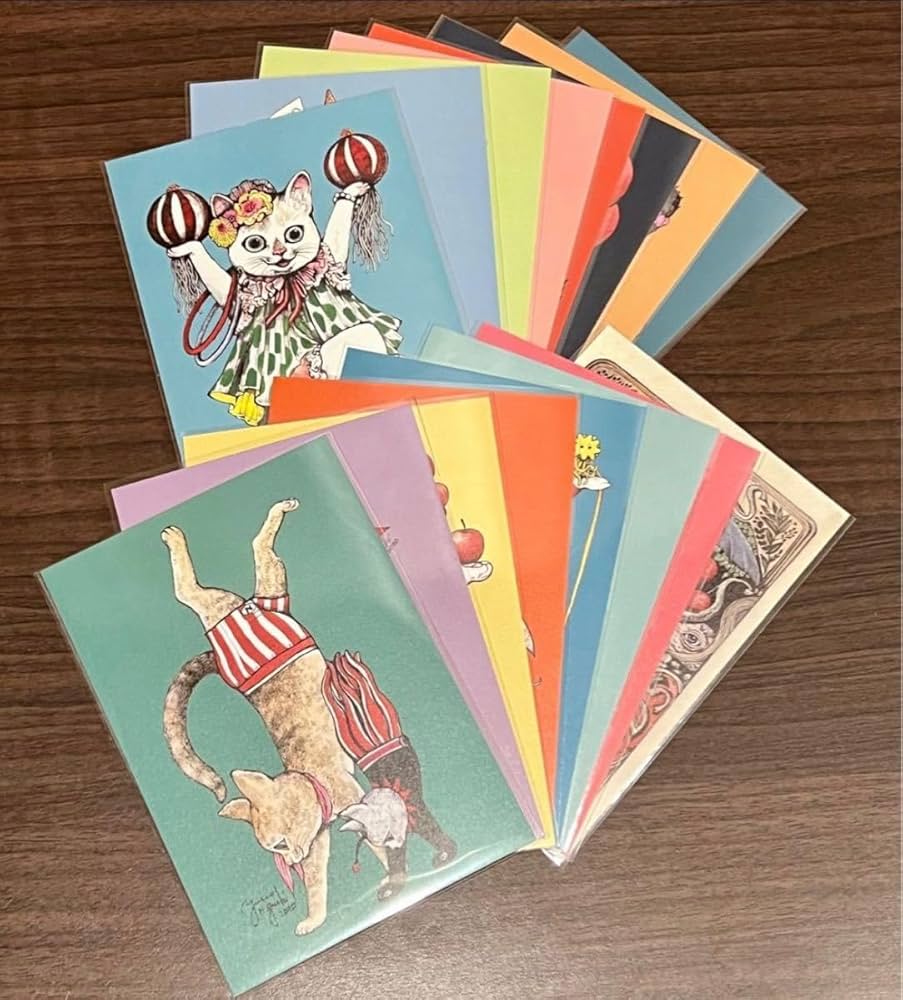 Amazon | ヒグチユウコ CIRCUS FINAL ENDポストカード16種 絵はがき